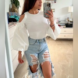 Zara beautiful puff bodysuit